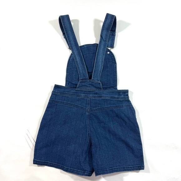 New ModCloth Bouncing Over The Rainbow Denim Shortalls - Picture 4 of 10